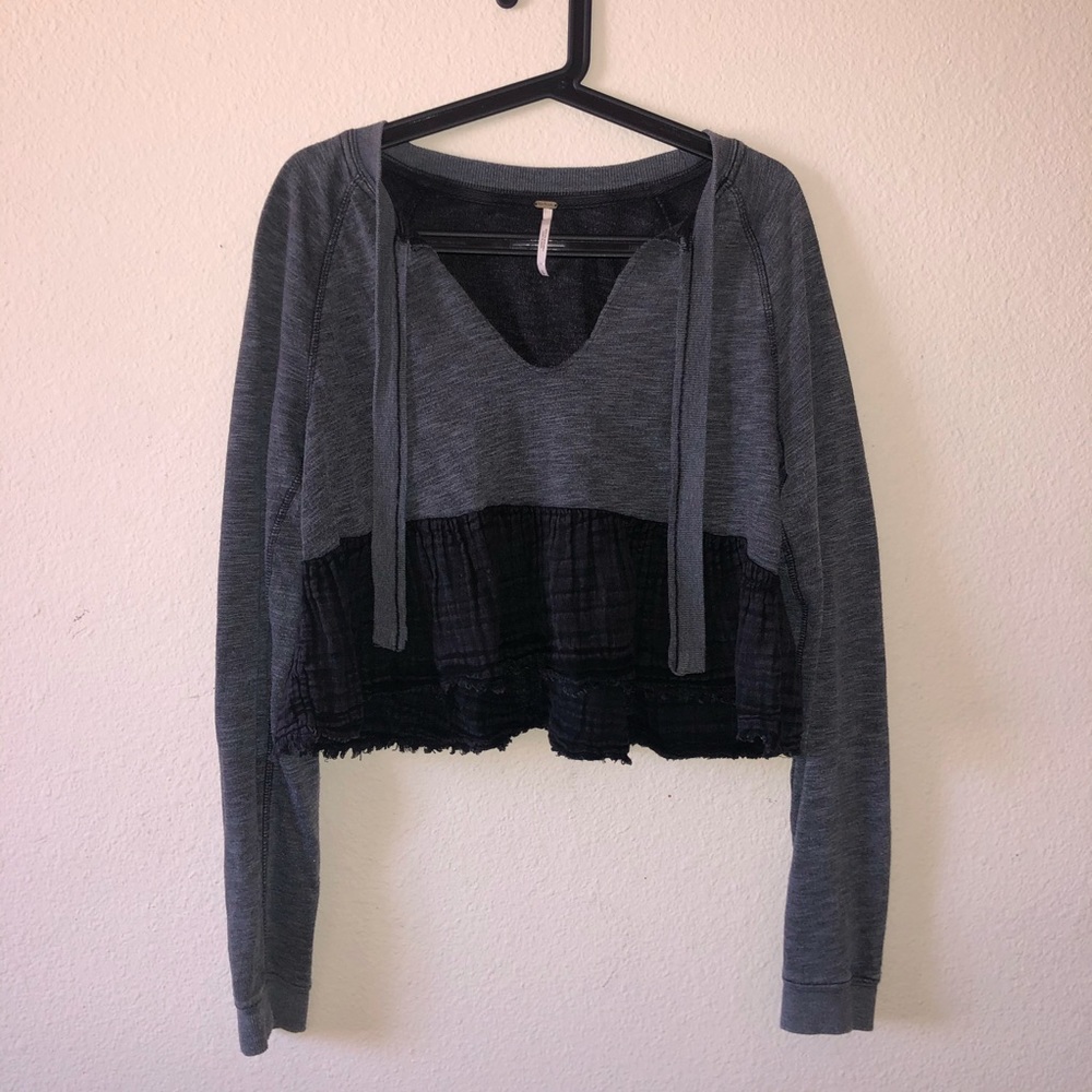 Free People Cropped Pullover
